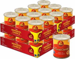 Picture of 26 Hour Yahrtzeit Candle in Tin Pack of 24